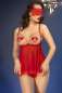 Preview: Babydoll-Set CR4715 rot rot 2-7535