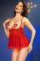 Preview: Babydoll-Set CR4715 rot