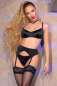 Preview: Satin-Set CR4670 schwarz schwarz S-7465