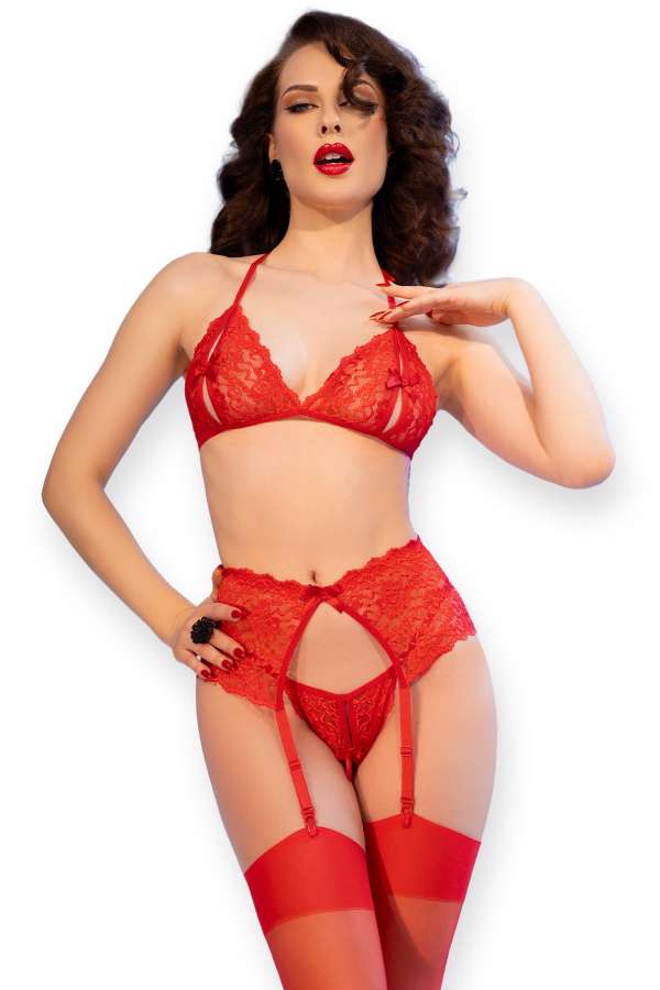 Dessous-Set CR4848 rot